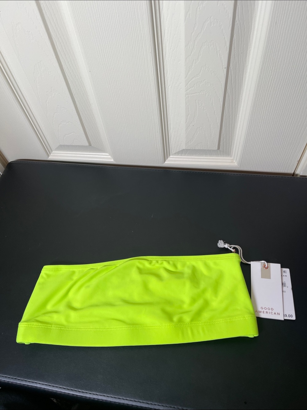 Good American Neon Lime Bandeau (Size 1)